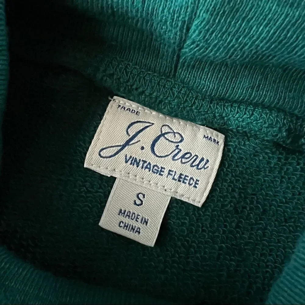 J. Crew vintage fleece reimagined pullover top sweatshirt